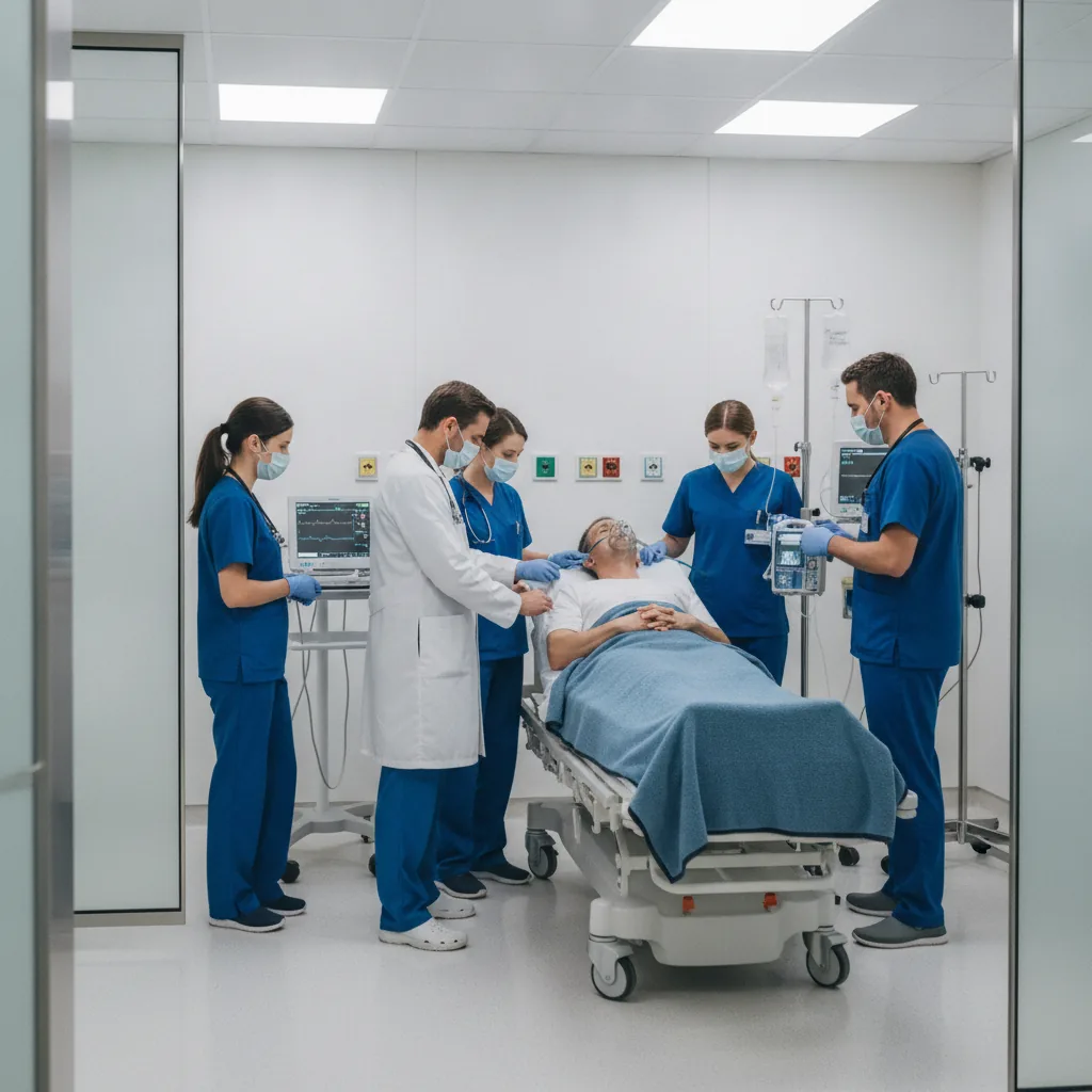 real photo of a hospital emergency support team